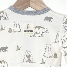 Load image into Gallery viewer, Bear Family footie in eco-friendly fabric - NEW for Spring 2025