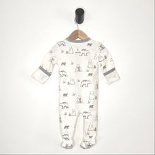 Load image into Gallery viewer, Bear Family footie in eco-friendly fabric - NEW for Spring 2025