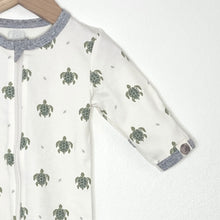 Load image into Gallery viewer, Sea Turtle printed footie in sustainable fabric - NEW for Spring 2025