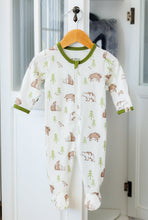 Load image into Gallery viewer, Wilderness printed footie in eco-friendly fabric