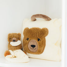 Load image into Gallery viewer, Plush Bear case with attached blanket inside