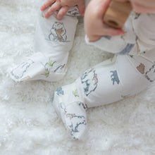 Load image into Gallery viewer, Bear Family footie in eco-friendly fabric - NEW for Spring 2025