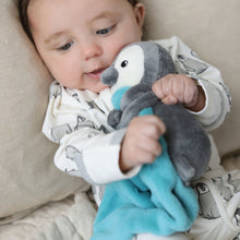 Load image into Gallery viewer, Penguin printed footie in sustainable fabric