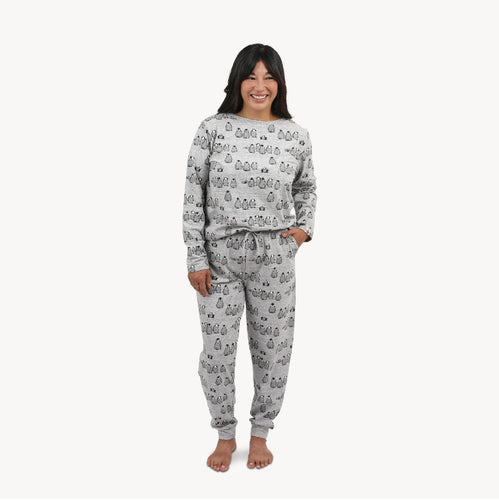 Penguin pajama set in women's size - MeOMyEarth