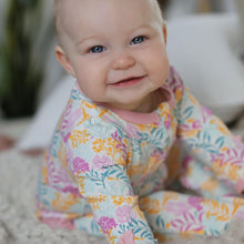 Load image into Gallery viewer, Coral Reef printed footie in sustainable fabric - MeOMyEarth
