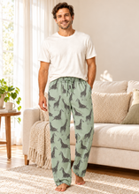Load image into Gallery viewer, Pajama Pants, Giraffe on Sage, Adult