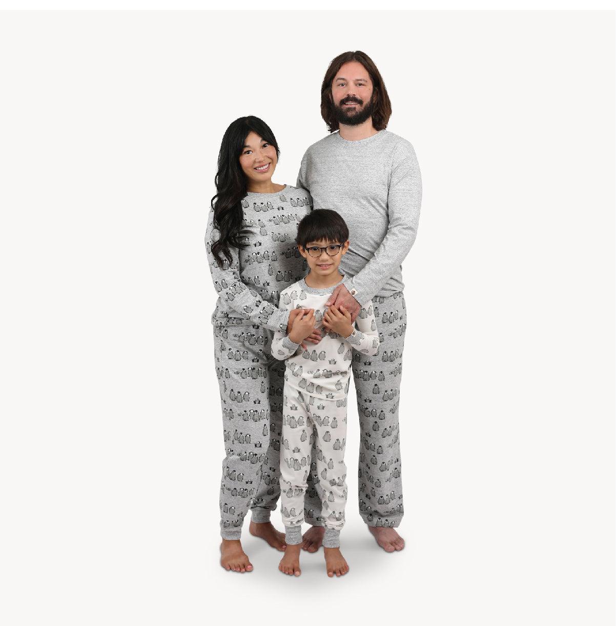Penguin Pajama set, Long sleeve shirt with elastic waist pant, Adult –  MeOMyEarth