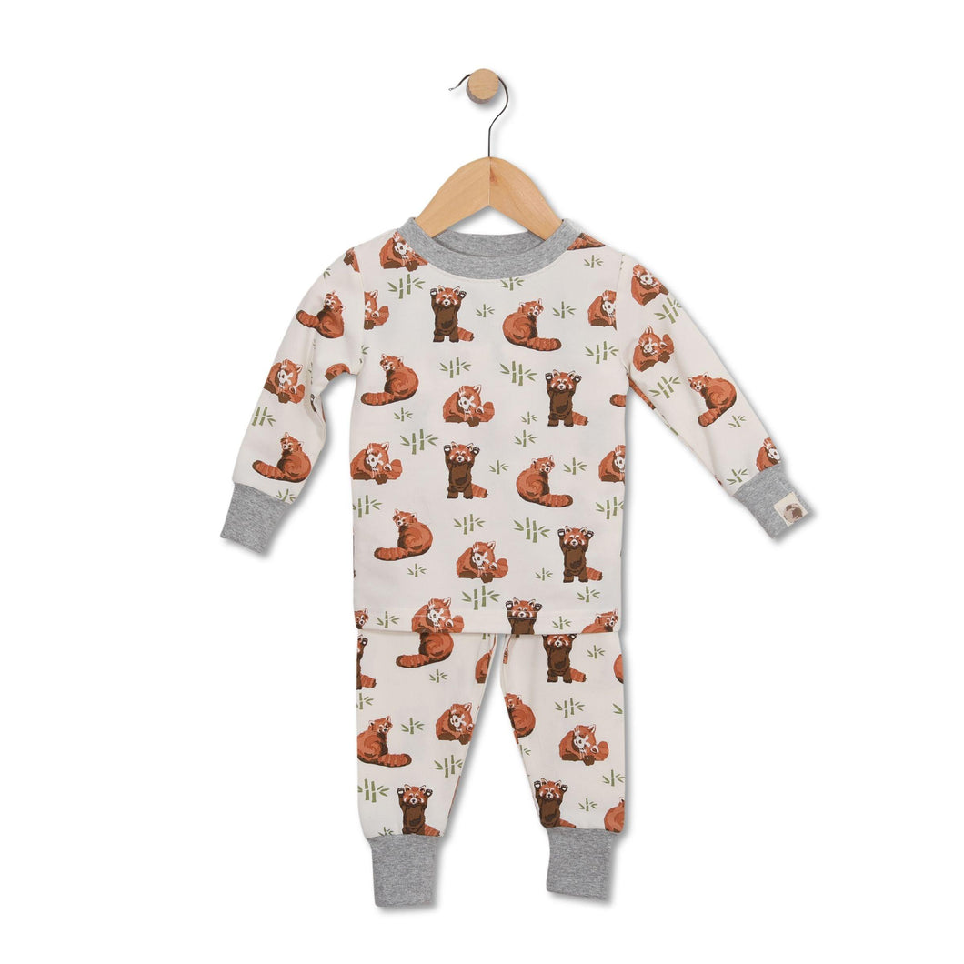 Red Panda PJ set in infant-toddler sizes - MeOMyEarth