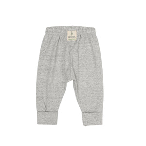 Heather Grey Pant made from our organic cotton/polyester made from recycled bottles/spandex sustainable fabric