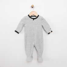 Load image into Gallery viewer, Solid Heather Grey Footie - MeOMyEarth