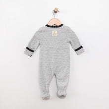 Load image into Gallery viewer, Solid Heather Grey Footie